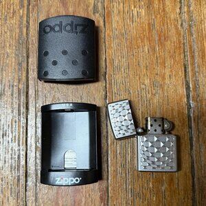 Vintage Windproof 207 Checkered Zippo Chrome Zippo Lighter